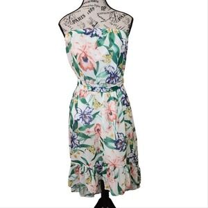 Sweet Pea Strapless Floral Hi-Low Dress Size M | New York & Company | Summer